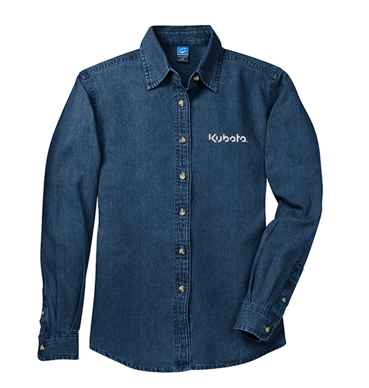 Port & Company® - Ladies Long Sleeve Value Denim Shirt